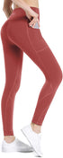 High Waisted Tummy Control Leggings-Yoga-Pants with Pockets Leggings for Women Workout Squat Proof Tights